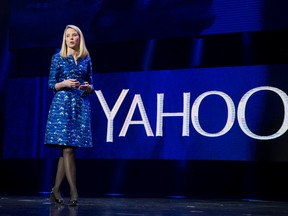 In this Jan. 7, 2014, file photo, Yahoo president and CEO Marissa Mayer speaks during the International Consumer Electronics Show in Las Vegas. (AP Photo/Julie Jacobson, File)