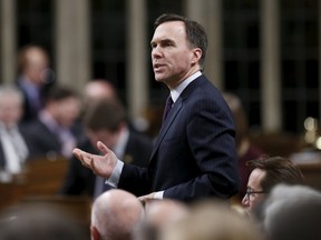 Canada's Finance Minister Bill Morneau speaks during Question Period in the House of Commons on Parliament Hill in Ottawa, Canada, February 1, 2016. REUTERS/Chris Wattie