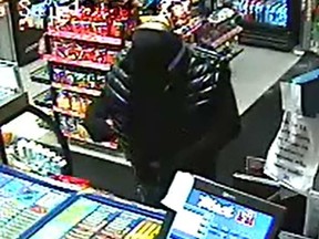 A suspect in a convenience store robbery on Baseline Road Sunday night