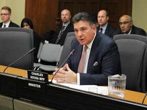 Ontario Finance Minister Charles Sousa appears before a government committee conducting pre-budget consultations in Toronto on Tuesday, February 2 2016.  (Antonella Artuso/Toronto Sun)