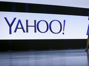 Yahoo CEO Marissa Mayer speaks during her keynote address at the annual Consumer Electronics Show (CES) in Las Vegas, Nevada in this January 7, 2014 file photo. (REUTERS/Robert Galbraith/Files)