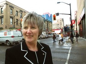 Downtown London?s Janette MacDonald wants the city to use restored December parking revenue to help bring new retailers to the core. (FREE PRESS FILE)