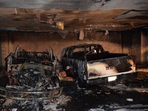 Arson detectives are investigating a suspicious parkade blaze that occurred Sunday between 5:15 p.m. and 5:30 p.m. in the area of 98th Street and 84th Avenue. SUPPLIED