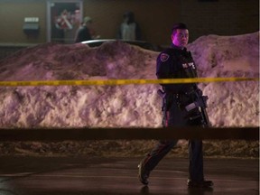 Scene of homicide at Iris street and Cobden road on Sunday, Jan. 31, 2016.