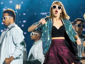 Taylor Swift performs at the Rogers Centre in Toronto on Friday, Oct. 2, 2015. (Stan Behal/Postmedia Network)
