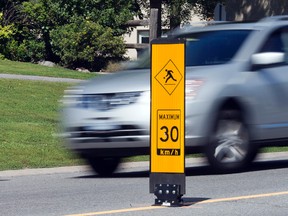 Each councillor has $40,000 to spend annually on temporary traffic calming measures such as road paint, speed display boards and flexible posts. Wayne Cuddington.
