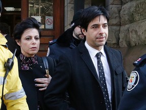 Jian Ghomeshi leaves Old City Hall court after the second day of the trial on Feb. 2, 2016. (Craig Robertson/Toronto Sun)