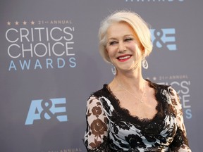 Actress Helen Mirren arrives at the 21st Annual Critics' Choice Awards in Santa Monica, California January 17, 2016.  REUTERS/Danny Moloshok