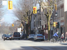 A picture of the downtown core in Strathroy on Wednesday, Feb. 3. That day, temperatures reached the record-braking mark of 13 C, surpassing the previous record of the warmest Feb. 3 set in 1991.