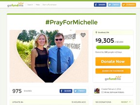A gofundme web page set up on Monday night for Michelle Seigner had raised over $9,000 in two days.