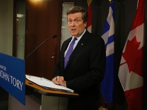 Toronto Mayor John Tory at City Hall on Wednesday, February 3, 2016. (Jack Boland/Toronto Sun)