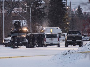 Police surrounded a house in the Jasper Park neighbourhood after a weapons complaint in the area of 90th Avenue and 154th Street on Jan. 18. The incident was peacefully resolved.