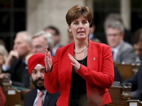 Canada's International Development Minister Marie-Claude Bibeau speaks during Question Period in the House of Commons on Parliament Hill in Ottawa, Canada, December 9, 2015. REUTERS/Chris Wattie