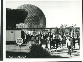 Buckminster Fuller's geodesic sphere at the U.S. Pavillion was one of  the striking architectural creations that gave Montreal's Expo '67 its worldwide buzz and put Canada on the international map as an exciting, innovative nation. (FILE pic)