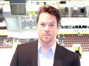 Sarnia native Leigh Cunningham has been involved with over 1,000 Ontario Hockey League broadcasts over the last 19 years. The 49-year-old hockey enthusiast has returned to his hometown this season as the radio play-by-play voice of the Sarnia Sting. Terry Bridge/Sarnia Observer/Postmedia Network
