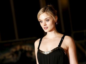 Cast member Bella Heathcote poses at the European premiere of "Pride and Prejudice and Zombies" in Leicester Square, London, Britain February 1, 2016. (REUTERS/Stefan Wermuth)