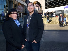 Western University students Lillian Woroniuk, left, and Brandon Barberstock  on Wednesday Feb 3, 2016. (MORRIS LAMONT, The London Free Press)