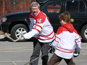 Stephen Harper is a noted hockey historian and, with Canadian team likely missing the playoffs this season, perhaps and all-Canadian consolation prize could be named after the former prime minister. (File)