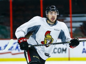 The Senators called up Nick Paul (pictured) and Ryan Dzingel ahead of their game against the Maple Leafs Saturday night in Ottawa. (Errol McGihon/Ottawa Sun)