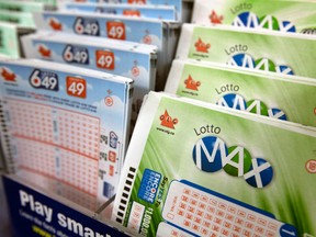 Lotto MAX and Lotto 649 tickets.
Dave Abel/Postmedia Network