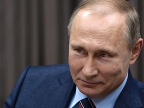 Canada's federal Liberal government needs to step it up on defence in Syria, Ukraine and the Arctic. Vladimir Putin and Russia are the common denominator in all three locations. (Alexei Nikolsky/Sputnik, Kremlin Pool Photo via AP)