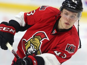 Senators winger Ryan Dzingel. (Tony Caldwell, Ottawa Sun)