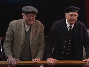 Bernie Sanders and Larry David on SNL. (NBC.com/SNL)