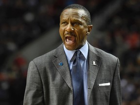 Raptors head coach Dwane Casey is not looking too far ahead for possible playoff matchups yet, especially at this point in the regular season. (Steve Dykes/AP Photo)