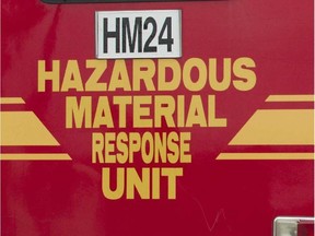 HAZMAT emergency services (Pat McGrath/Postmedia Network)