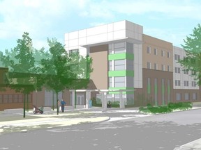 An artist's conception of the Carlington Community Health Centre at 900 Merivale Rd. (CSV ARCHITECTS)