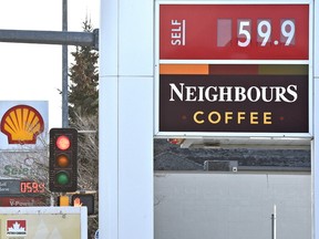 Some Edmonton gasoline stations were selling gas at 59.9 cents a litre last week. ED KAISER/Postmedia Network