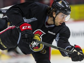 The Maple Leafs acquired defenceman Jared Cowen from the Senators in a nine-player swap Tuesday. Cowen will take part in Toronto’s practice Wednesday in Edmonton. (Tony Caldwell/POSTMEDIA NETWORK)