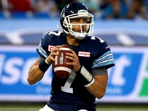 Quarterback Trevor Harris signed with the RedBlacks on Tuesday. (Dave Abel/Toronto Sun/Files)