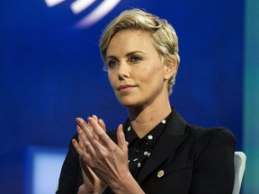 Actress and United Nations Messenger of Peace, Charlize Theron, takes part in a panel during the Clinton Global Initiative's annual meeting in New York, September 27, 2015.  REUTERS/Lucas Jackson
