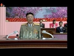 North Korea's army chief of staff Ri Yong Gil makes a speech in Pyongyang, on Aug. 24, 2014, in this still image taken from KRT file video footage. North Korea has executed Ri Yong Gil, South Korea's Yonhap news agency reported on Feb. 10, 2016, which, if true, would be the latest in a series of executions, purges and disappearances under its young leader. (REUTERS/KRT via Reuters)