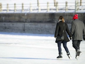 The Canal Skateway conditions were officially 'fair' on Wednesday morning. (Ashley Fraser/Postmedia Network)