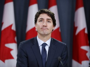 Canada's Prime Minister Justin Trudeau takes part in a news conference in Ottawa, Canada, February 8, 2016. REUTERS/Chris Wattie