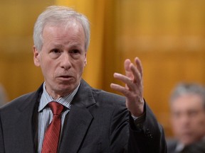 Minister of Foreign Affairs Stephane Dion responds to a question during question period in the House of Commons on Parliament Hill in Ottawa on Feb. 5, 2016. Lebanon and Jordan are at a critical "tipping point" and need more Canadian help in order to survive the pressure of the Syrian civil war, says Dion. (THE CANADIAN PRESS/Sean Kilpatrick)