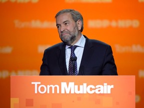 Tom Mulcair has written to supporters to take responsibility for the dismal results of the October election campaign.He says he could have done a better job. (THE CANADIAN PRESS/Ryan Remiorz)