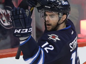 Drew Stafford has 25 goals and 47 points in 75 games since joining the Jets a year ago.