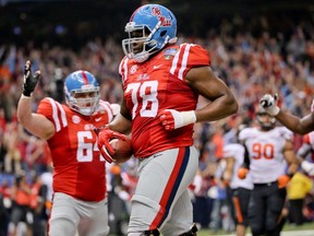 Ole Miss offensive tackle Laremy Tunsil should go first overall to Tennessee. (USA TODAY SPORT)