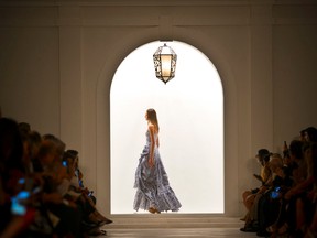 Fashion from Ralph Lauren Spring 2016 collection is modeled during Fashion Week on, Thursday Sept. 17, 2015, in New York. (AP Photo/Bebeto Matthews)