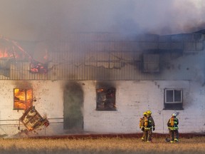 Talbotville barn fire