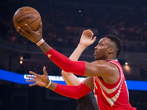 The Rockets are reportedly seeking to trade centre Dwight Howard, who will become an unrestricted free agent this summer. (Kyle Terada/USA TODAY Sports)