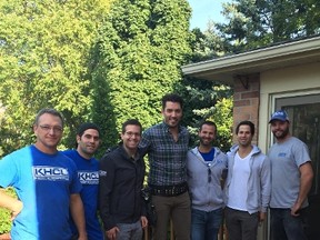 Kilbarry Hill Construction is assisting on a number of episodes of Season 5 of Property Brothers, featuring Jonathan Scott (fourth from right) and his brother Drew.