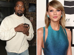 Kanye West and Taylor Swift. (WENN.COM file photos)