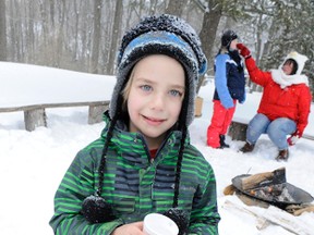 Jack Palermo, 7 of Port Dover, at the 2015 Backus Conservation Area Winter Family Fun Day. This year's 'Winterlude' is Saturday, Feb. 20. (DANIEL R. PEARCE/SIMCOE REFORMER)