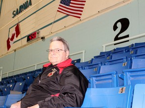 Doug White, the Sarnia Legionnaires' 65-year-old trainer, still vividly remembers watching the team win the 1957-58 Sutherland Cup on home ice when he was just eight years old. The Sarnia resident even recalled exactly where he was sitting that night: Section two, four rows down and approximately the fourth seat in, although the arena had benches back then instead of its current single-seat setup. Terry Bridge/Sarnia Observer/Postmedia Network