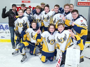 The Perth-Lanark Bantam B1 house-league hockey team — a cohesive unit of 13- and 14-year olds — has just wrapped up a regular-season and tournament schedule that’s seen them win 31 times. Yep, 31 wins, without a loss — undefeated.