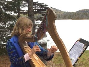 Linda Coles/For The Sudbury Star
The Valentine Harp Music of Emily Weber accompanied a joyous wedding ceremony at Laurentian Lodge this autumn.